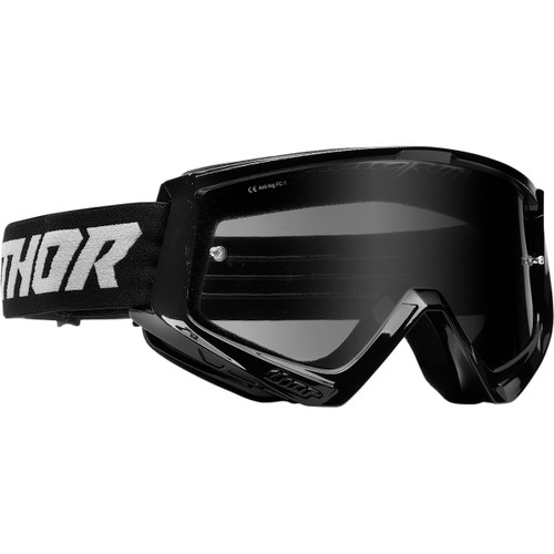 Thor - Combat Sand Goggle - Racer - Black/Gray - Smoke Lens