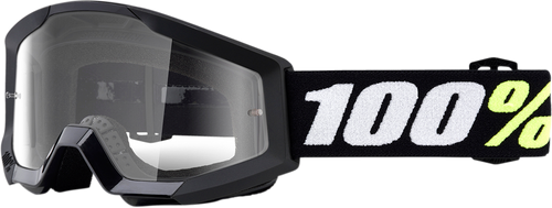 Strata Mini Goggles - Black - Clear Lens - Lutzka's Garage