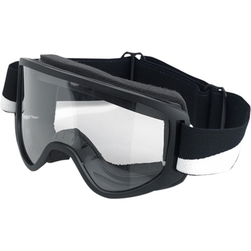 Biltwell #2101-5101-015 - Moto 2.0 Goggle - Bolts - Black - Clear Lens