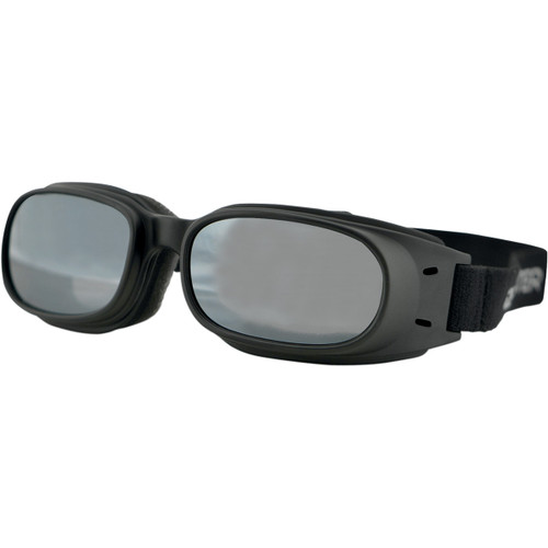 Bobster #BPIS01R - Piston Goggle - Matte Black - Smoke Mirror Lens