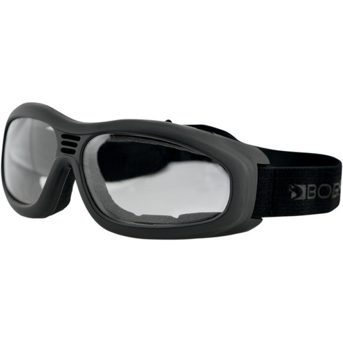 Bobster #BT2001C - Touring II Goggle - Matte Black - Clear Lens