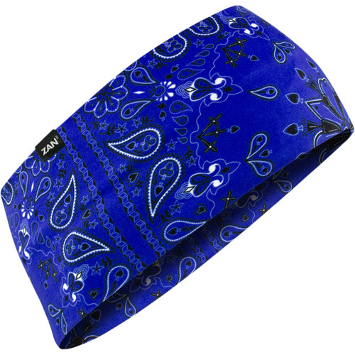 ZAN Headgear #HBL111 - SportFlex® Headband - Navy Paisley