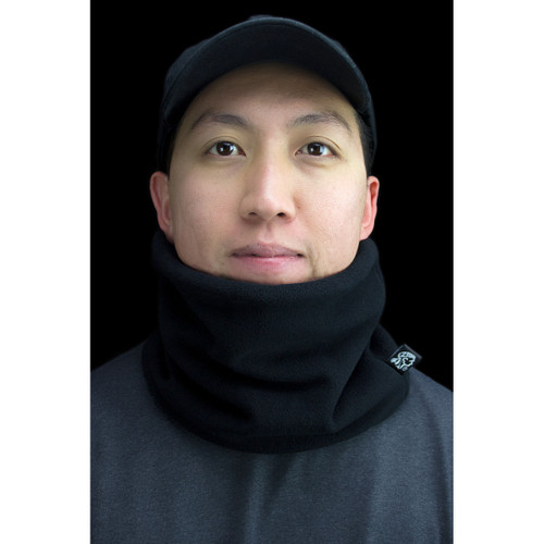 ZAN Headgear #WFMFN114 - Microfleece Neck Gaiter - Black