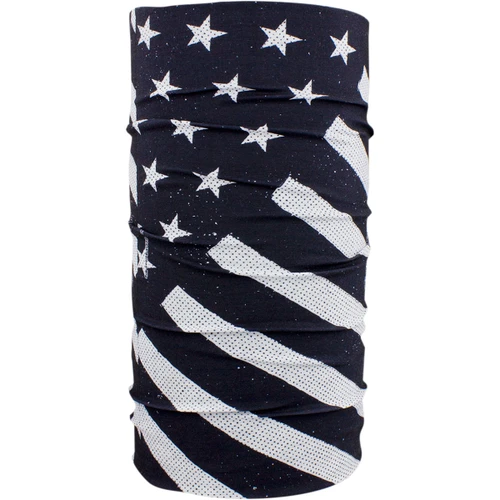 ZAN Headgear #T091 - Motley Tube® - Black/White Flag