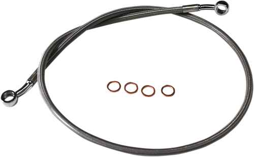 La Choppers Stainless Brake Line - 15"-17" - Scout