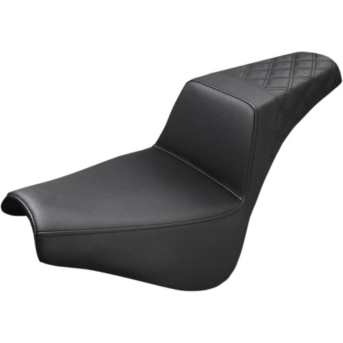 Saddlemen #818-30-173 - Step-Up Seat - Rear Lattice Stitch - Black - FX '18-'24