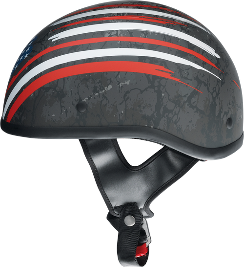 CC Beanie Helmet - Justice - Black/Red/White/Blue - Small - Lutzka's Garage