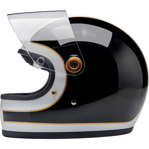 Biltwell #1003-566-503 - Gringo S Helmet - Gloss White/Black Tracker - Medium