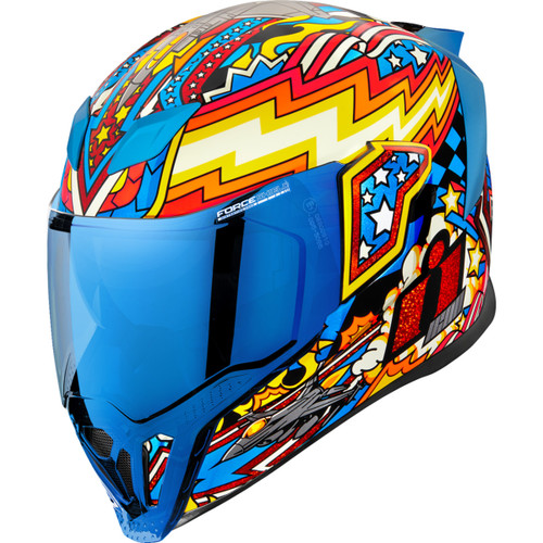 Icon - Airflite™ Helmet - Flyboy - Blue - Medium