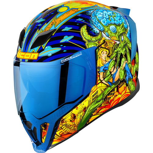 Icon - Airflite™ Helmet - Bugoid Blitz - Blue - Large
