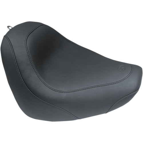 Mustang #75704 - Seat - Wide Tripper™ Solo - without Backrest - Smooth - Black