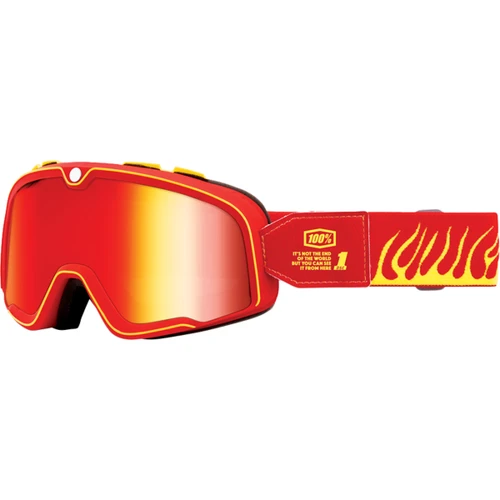 100% #50000-00011 - Barstow Goggle - Death Spray - Red Mirror Lens