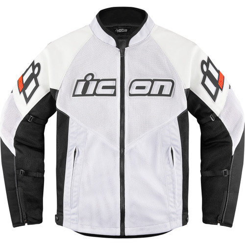 Icon - Mesh AF™ Leather Jacket - White - Medium