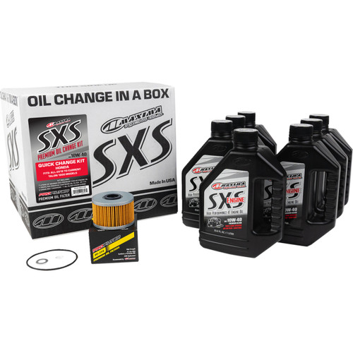 Maxima Racing OIL #90-049013-HON - SXS Synthetic Oil Change Kit - Honda Talon - 10W40