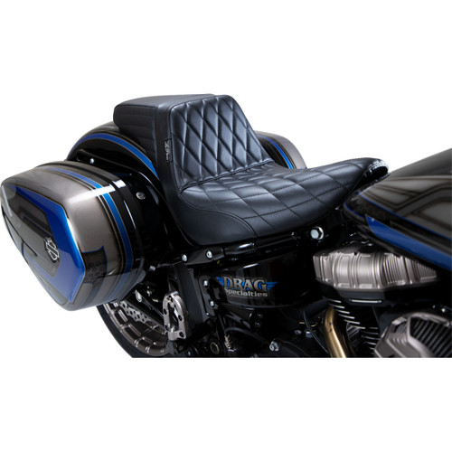 LE Pera #LYR-590DM - Kickflip Seat - Diamond - Black - Softail '18-'23