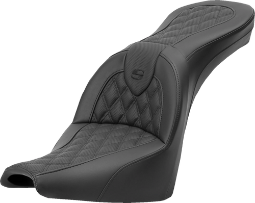 Saddlemen Roadsofa� Seat - Lattice Stitch - without Backrest - FXBB/FXST 18-23