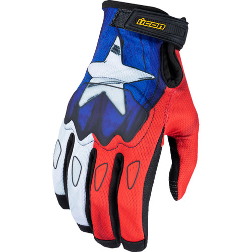 Icon - Hooligan™ CE Tejas Libre Gloves - Blue - 3XL