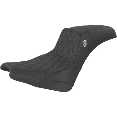 Saddlemen #SC81830D0 - Pro Series SDC Performance Seat - w/o Backrest - Lattice Stitch/Lumbar Gripper - FX '18-'24