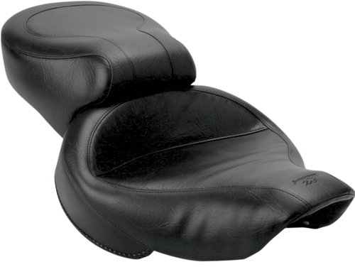 Mustang Vintage Style Seat - Wide - Smooth - Black - Dyna