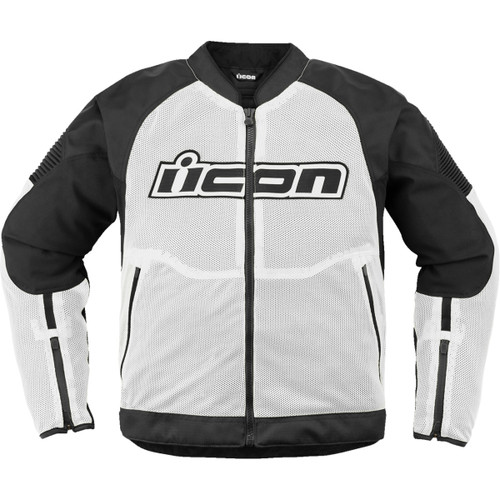 Icon - Overlord3 Mesh™ Jacket - White - 3XL