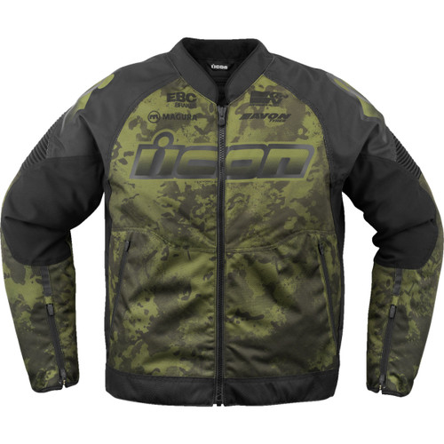 Icon - Overlord3™ Magnacross Jacket - Green Camo - 2XL