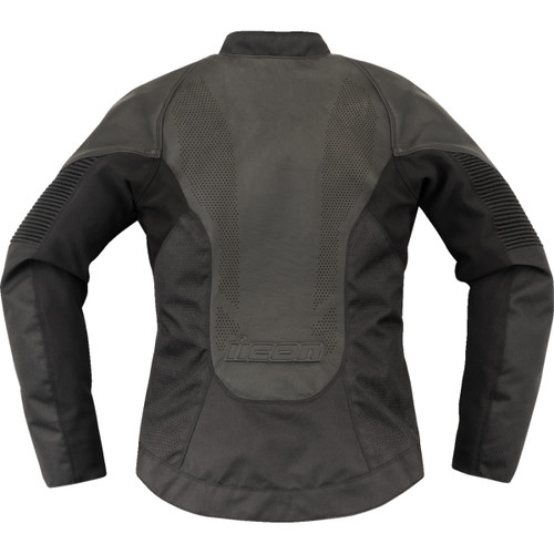Icon - Women's Overlord3™ Leather Jacket - Black - 2XL
