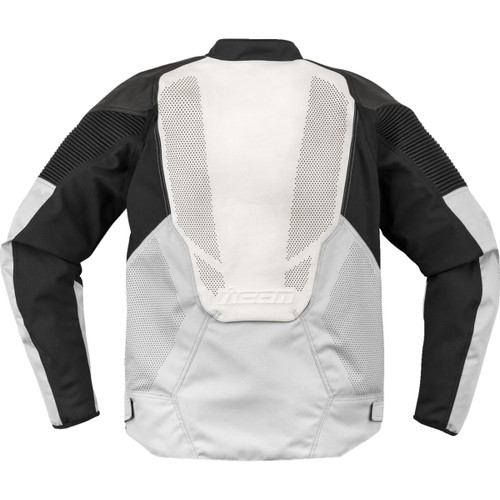 Icon - Overlord3™ Leather Jacket - White - Medium
