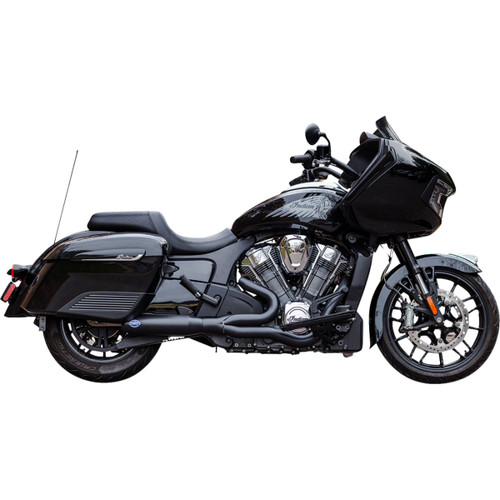 S&S Cycle #550-1084 - 2-into-1 Qualifier Exhaust System - Race Only - Black - Stainless Steel