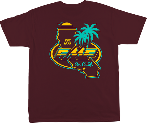 Golden Stay T-Shirt - Maroon - Medium - Lutzka's Garage