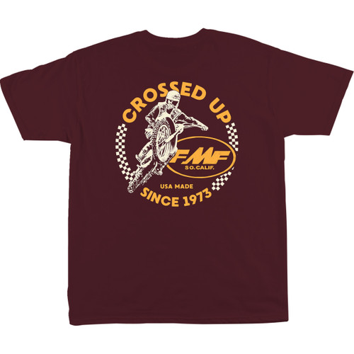FMF #SP24118901MRNLG - Crossed Up T-Shirt - Maroon - Large