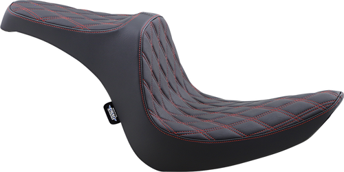 Predator III Seat - Double Diamond - Black W/Red Stitching