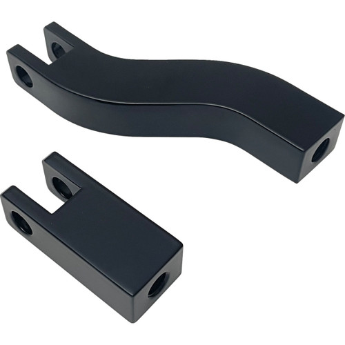 Drag Specialties - Passenger Peg Mount - Foot Peg Supports - Black - FXD