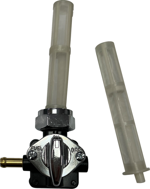 Petcock - Vacuum - Left Outlet - Black - Lutzka's Garage