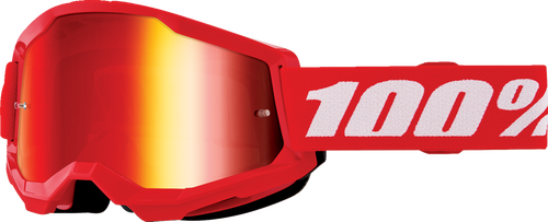 Strata 2 Junior Goggle - Red - Red Mirror - Lutzka's Garage