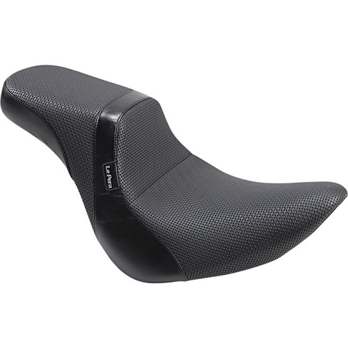 LE Pera #LYO-543BW - Daytona 2-Up Seat - Without Backrest - Basketweave - Black - FLFB '18-'23