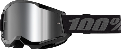 Strata 2 Goggle - Black - Silver Mirror - Lutzka's Garage