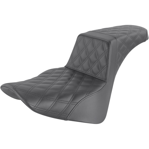 Saddlemen #818-33-175 - Step-Up Seat - Full Lattice Stitch - Black