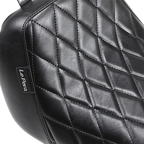 LE Pera #LYO-007DM - Bare Bones Solo Seat - Diamond Stitch - Black - FLFB/S '18-'23