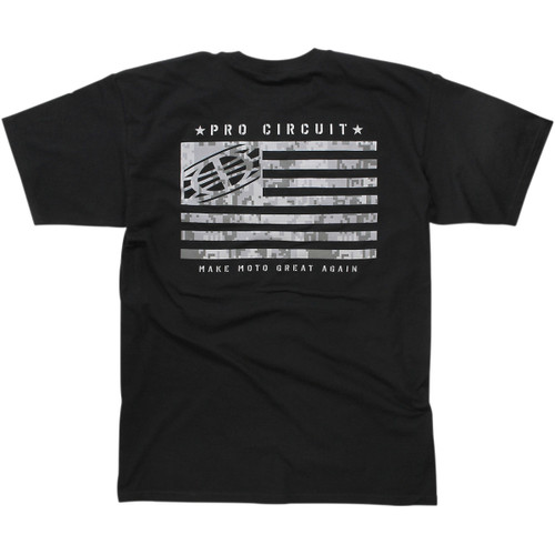 PRO Circuit #6411810-20 - Flag T-Shirt - Black - Medium