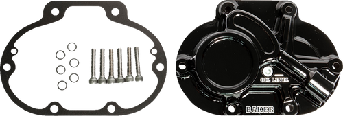 Transmission Side Cover - Mechanical - Big Twin - Gloss Black - Lutzka's Garage