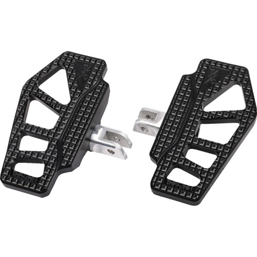 Thrashin Supply CO. #TSC-2217-1-SF - Apex Mini Floorboards - Driver - Black