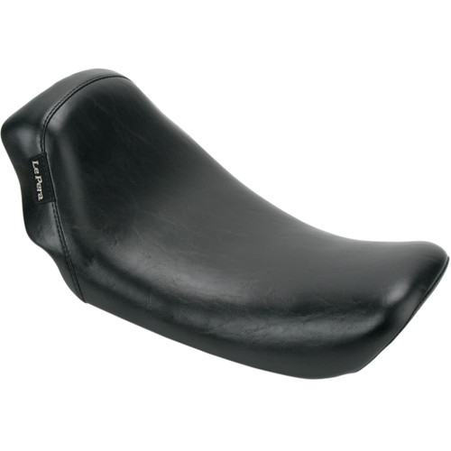LE Pera #LK-001 - Bare Bones Solo Seat - Smooth - Black - Dyna '06-'17