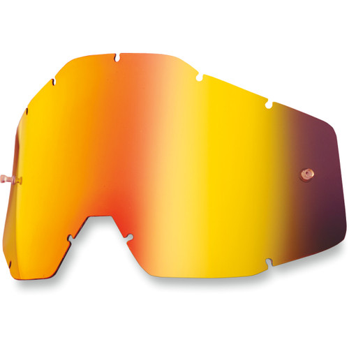 100% #59006-00002 - Accuri/Strata/Racecraft Lens - Red Mirror