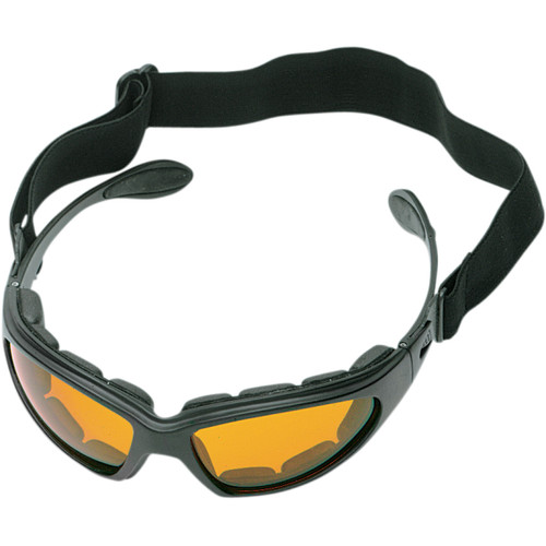 Bobster #GXR001A - GXR Goggle/Sunglasses - Matte Black - Amber Lens