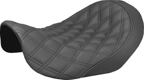 Renegade Seat - Lattice Stitched - Black - Dyna