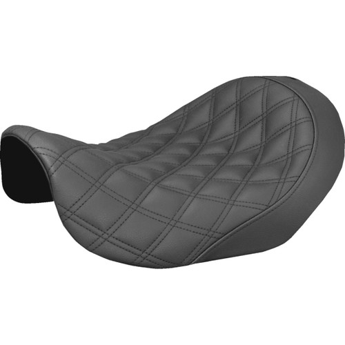 Saddlemen #806-04-002LS - Renegade™ Solo Seat - Lattice Stitched - Black - Dyna '06-'17