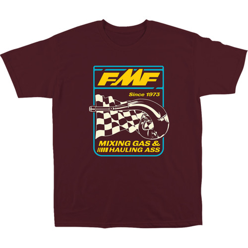 FMF #SU24118901MRNLG - Metalworks T-Shirt - Maroon - Large