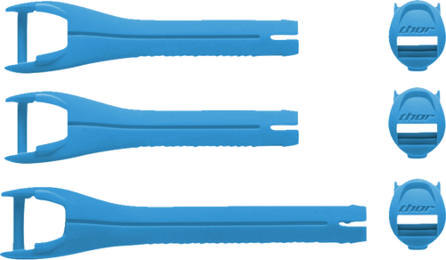 Youth Blitz XR Boots Strap Kit - Blue/Black - Lutzka's Garage