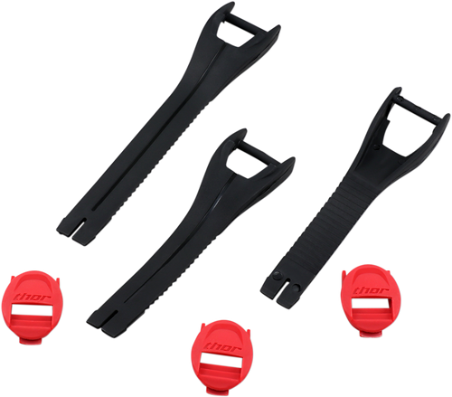 Blitz XP MX Boot Straps - Youth - Red/Black - Size 1-7 - Lutzka's Garage