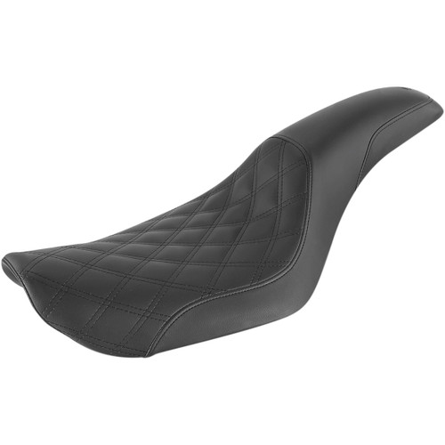 Saddlemen #896-04-149 - Profiler Seat - Front Lattice/Rear Smooth - Black - FXD '96-'03